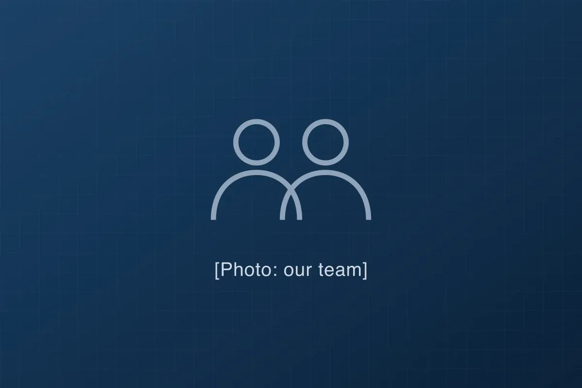 [Photo description: our team]